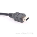 Male to USB-2.0 Female Printer Panel Mount Cable